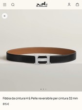 Cintura hermès marrone e nera
