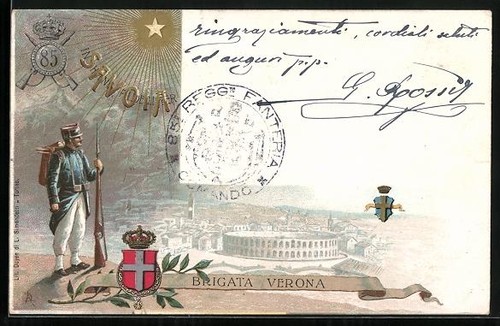 Cartolina regg fantera - cartolina, 85.