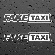 FAKE TAXI X2 STICKERS VINILE