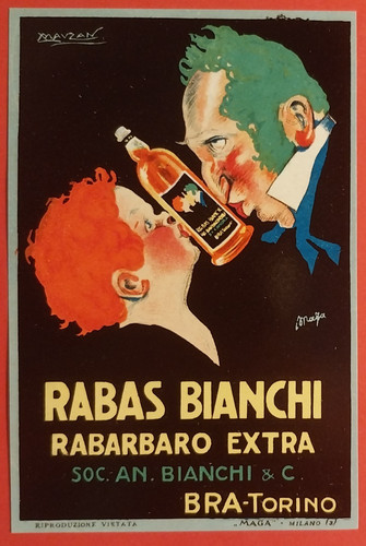 Etichetta torino rabarbaro - etichetta,