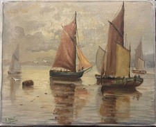 Huile Sur Toile Marine École
