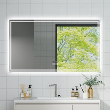 OCEAN Rettangolo Specchio  bagno LEDdimmerabiledisappannamentoBlue tooth