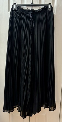 Zara plissettato nero midi
