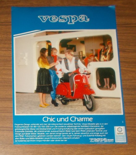 Rara pubblicità piaggio vespa - pubblicità,