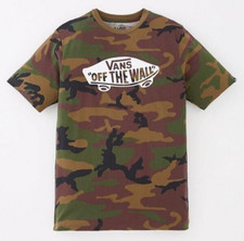 T-SHIRT VANS OTW OFF THE WALL BOYS (14+) CAMO BIANCA CREWNECK CLASSIC FIT XLarge