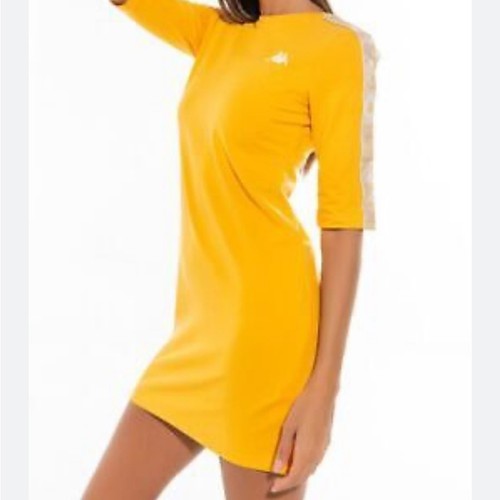 Abito shirt giallo kappa - giallo,