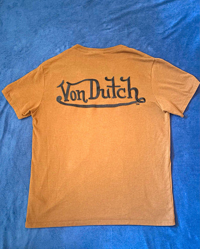 Von dutch shirt uomo marrone - von,