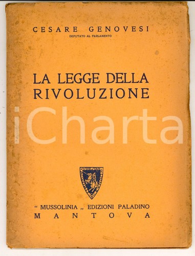 1929 cesare genovesi - genovesi, legge