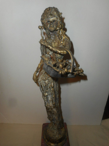 Scultura brutalista ottone - scultura, in