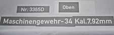 STENCIL FOR Maschinengewehr 34