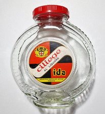 BOTTIGLIA VUOTA IN VETRO VINTAGE ANNI '60 DA COLLEZIONE - DISTIL. AFFINI PADOVA