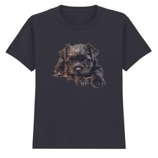 T-shirt nera Schnauzer