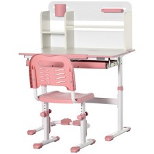 Homcom set sedia scrivania - sedia, e