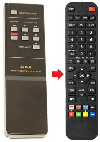 Telecomando adatto per - , aiwa