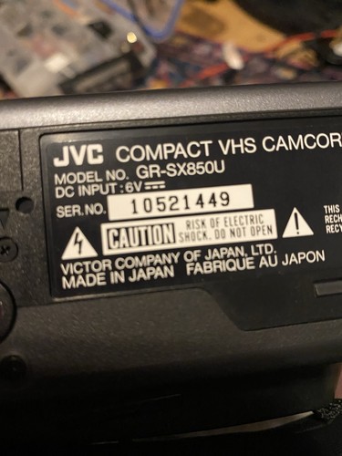Videocamera vhs compatta jvc - compatta,