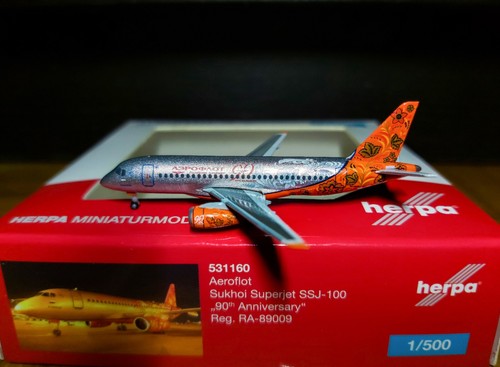 Herpa aeroflot sukhoi superjet - herpa,