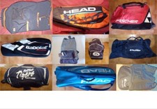 BORSONI E SACCHE x TENNIS e SPORT, varie marche e modelli, usati, vendita singol