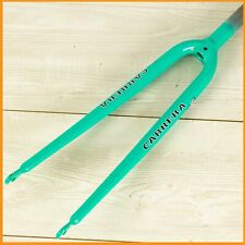 NOS CARRERA FORCELLA ACCIAIO 1" BICI DA STRADA 700c PIUMA FILETTATA VINTAGE ANNI 90 OLD CELESTE