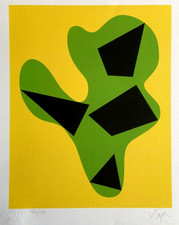 Jean Hans Arp Litografia COA