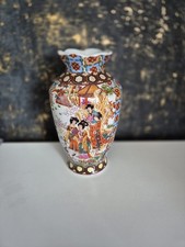 Vaso floreale geisha dipinto a