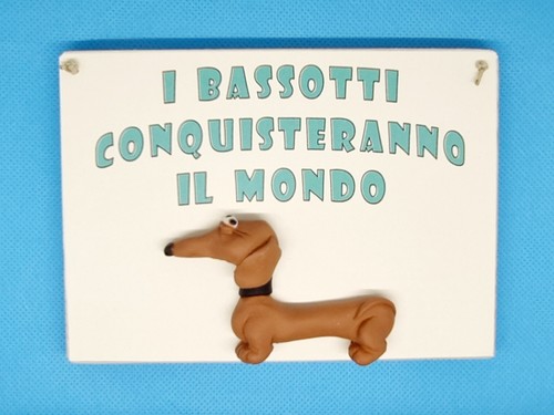 Targa animali legno - in, e