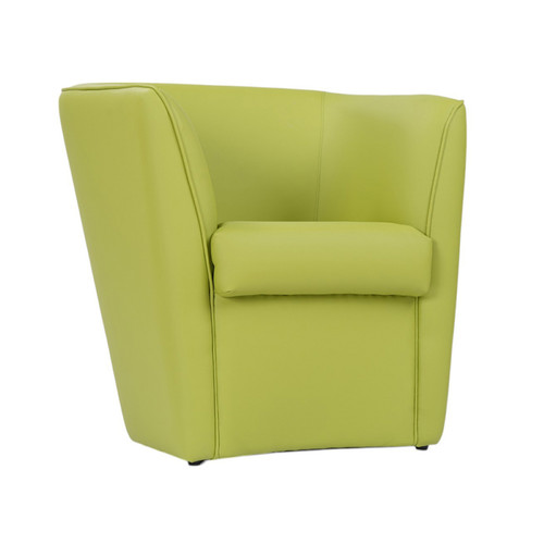 Poltrona ecopelle verde - ecopelle,