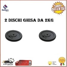2 Dischi Ghisa 2 Kg Foro Ø25