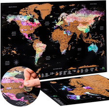Mappa Del Mondo Da Grattare |