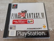 Final Fantasy VI 6 con demo FFX PS1 PlayStation Pal Ita