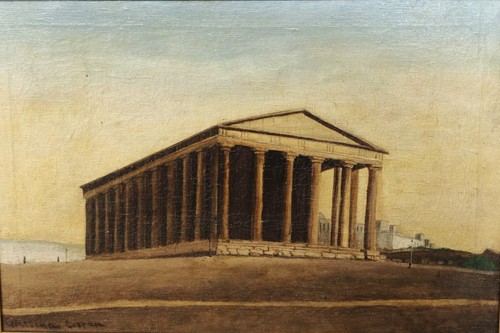 Antico dipinto olio tela - dipinto,