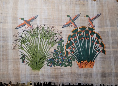 Pittura papiro - su,