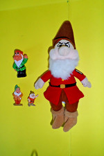 lotto nani biancaneneve peluche brontolo mini figure nanetti disney doll