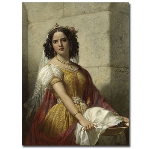 Salomè con testa di - testa,