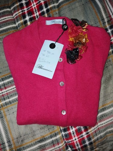 Blumarine cardigan fucsia con - blumarine,