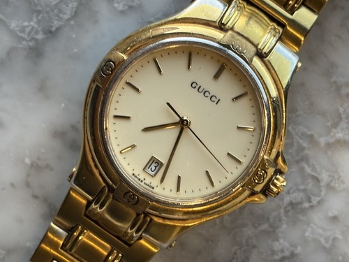 Vintage gucci 9240m gold - vintage,