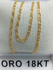 Collana in oro giallo 750 18 kt carati per uomo lunga cm. 49,5 grammi 4,10 +2250