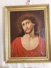 vecchio quadro Su Tela gesu ecce homo