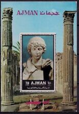 Statua Ajman arte antica dio Apollo mitologia greca e romana storia m/s MNH
