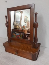 PICCOLA PSICHE SPECCHIERA CON CASSETTO IN NOCE DELLA FINE DELL' 800