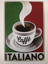 Targa caffè italiano stampa