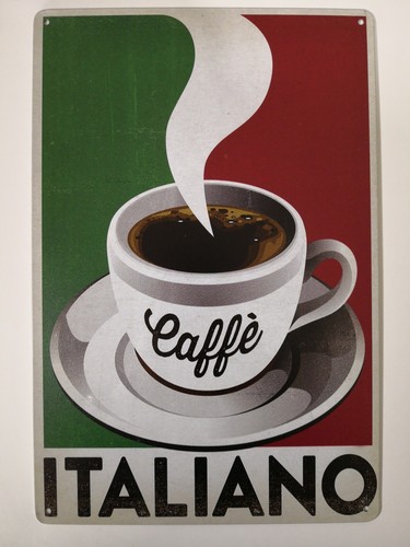 Targa caffè italiano - , stampa
