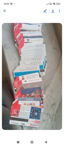 Lotto 2000 circa schede - da,