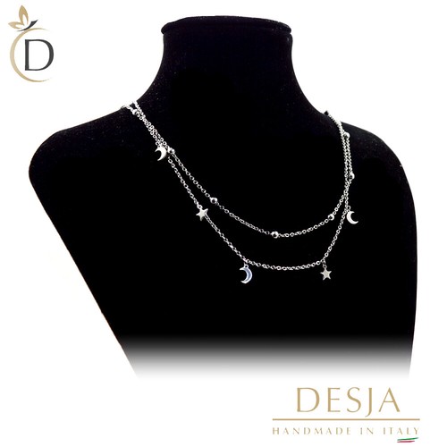 Collana doppio giro acciaio - collana,
