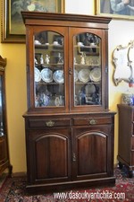 Bookcase-libreria doppio corpo inglese stile Vittoriano del XX secolo