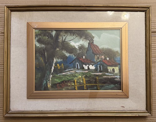 Quadro olio tela firmato - su,