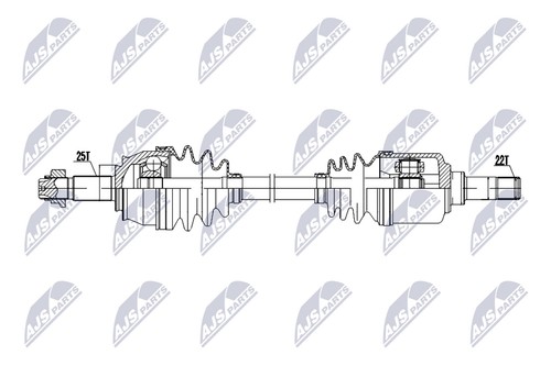 Albero motore nty npw 083 - motore, npw-ft-083