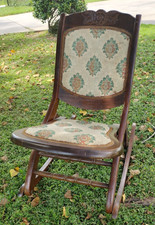 Sedia a dondolo vintage