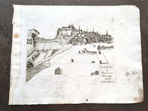 Mappa antica nizza provenza - mappa,