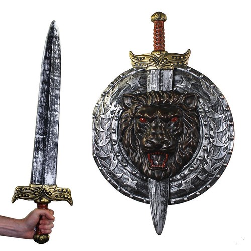 Spada argento scudo - spada, giocattolo