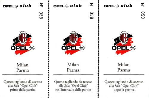 Biglietto stadio milan parma - milan,